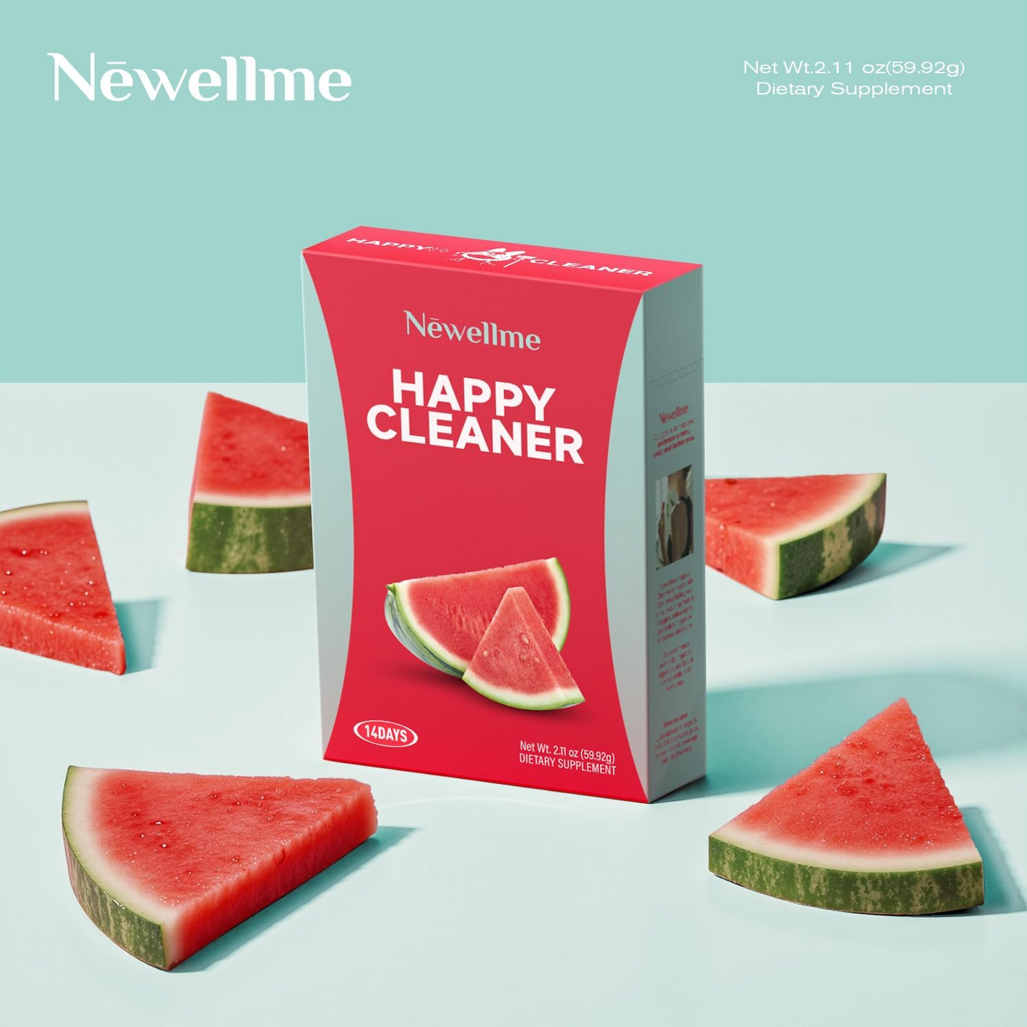 NEWELLME watermelon Berry Powder helps to cleanse and detoxify - boost immunity - antioxidant and adaptogen dietary supplement